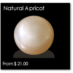 Freshwater Round Apricot Pearl