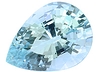 Aquamarine Calibrated Pear Eye clean to Slightly included