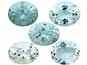 Aquamarine Closeout Oval Eye clean to Heavily included