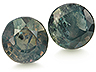 Alexandrite Pair Round Moderately to Heavily included