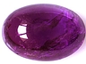 Sapphire Single Oval Moderately to Heavily included