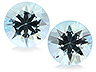 Aquamarine Pair Round Eye clean