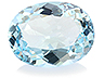 Aquamarine Single Oval Eye clean