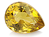 Chondrodite Single Pear Eye clean to Slightly included