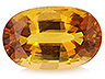 Chondrodite Single Oval Slightly included