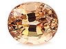 Malaia Garnet Single Oval Eye clean to Slightly included