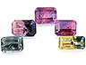 Sapphire Closeout Octagon Moderately to Heavily included