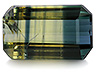 Sapphire Single Octagon Slightly to Moderately included