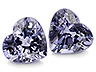 Spinel Pair Heart Eye clean to Slightly included