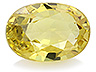 Sapphire Single Oval Eye clean