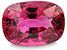 Rubelite Single Cushion Slightly to Moderately included