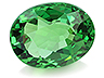 Tsavorite Single Oval Eye clean