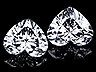 Diamond Pair Heart VVS1 - VVS2