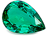 Emerald Single Pear Slightly included