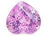 Sapphire Single Heart Slightly included