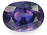 Sapphire Single Oval Moderately included