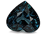 Sapphire Single Heart Eye clean to Slightly included