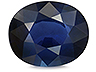 Sapphire Single Oval Slightly included
