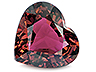 Tourmaline Single Heart Eye clean