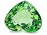 Tsavorite Single Heart Slightly to Moderately included