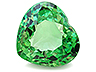 Tsavorite Single Heart Eye clean to Slightly included