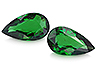 Tsavorite Pair Pear Eye clean to Slightly included