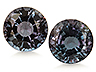 Alexandrite Pair Round Eye clean to Slightly included