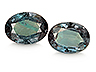 Alexandrite Pair Oval Slightly to Moderately included