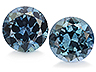 Sapphire Pair Round Slightly included