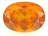 Hessonite Single Oval Heavily included
